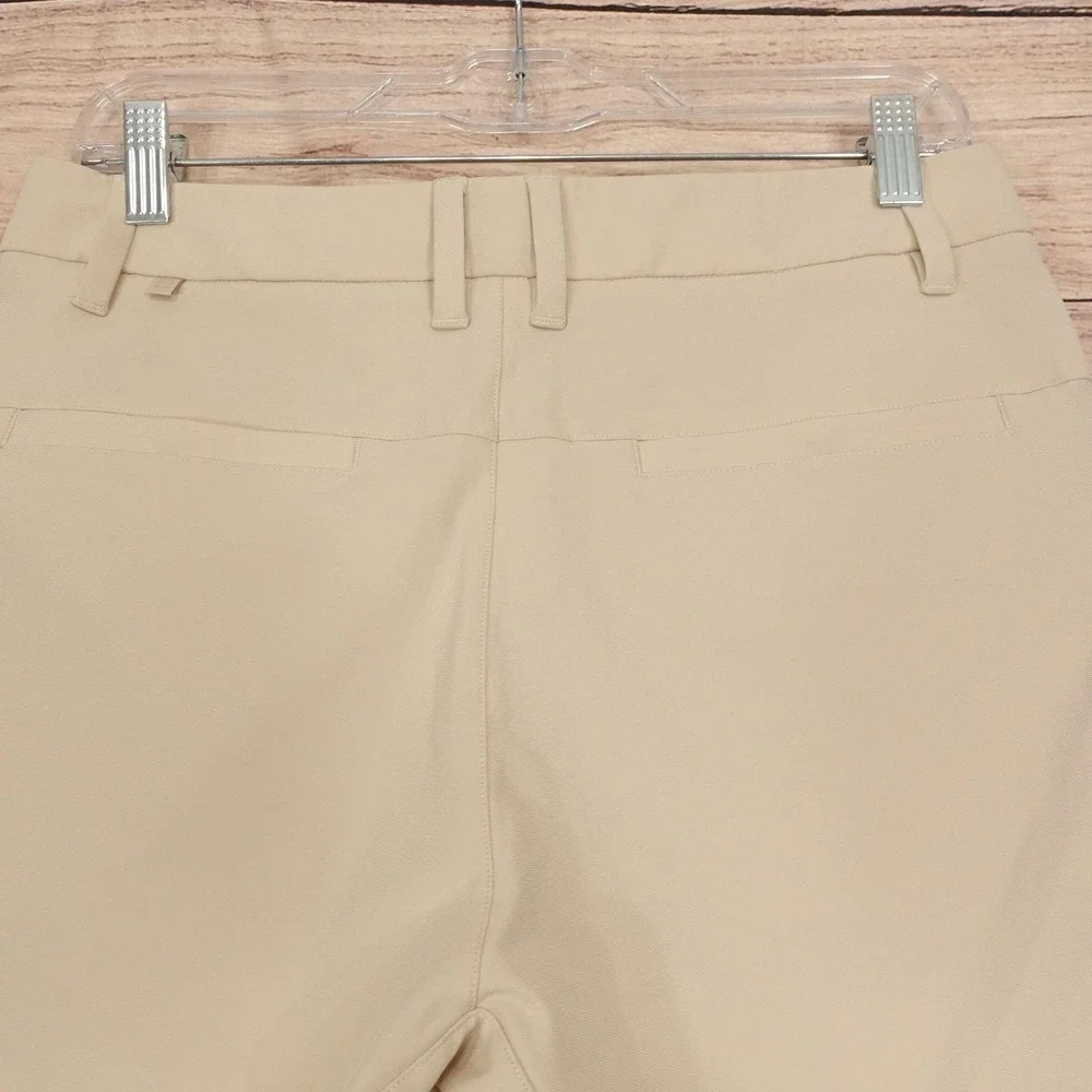 CRZ YOGA Shorts Mens 28 Beige Polyester Stretch 7 Inseam Casual Summer ABC